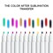 Iron-on DIY Sublimation Markers / Transfer Markers Assorted Tip Sizes, 12 Colors